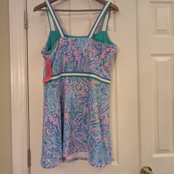 Share NWT Lilly Pulitzer Deidra Dress - We Mermaid It Size Large - Picture 6 of 9